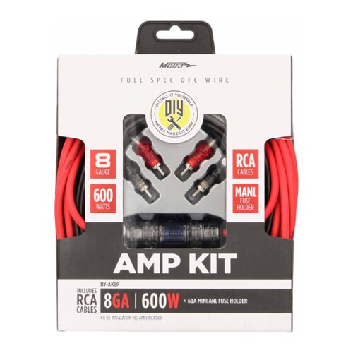 Metra 8AWG Complete Amp Kit - Multi HOW TO BUY