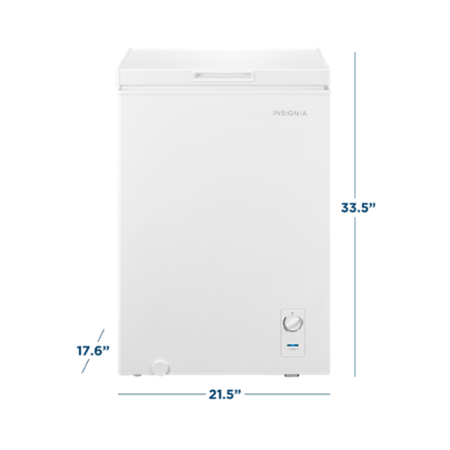 Insignia™ 3.5 Cu. Ft. Garage Ready Chest Freezer White NS