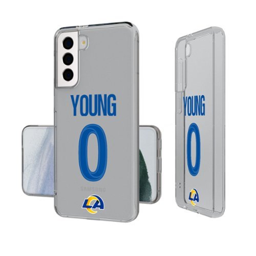 Keyscaper - NFL - Byron Young Los Angeles Rams Galaxy Clear Case - S24 - Multicolor-Front_Standard 