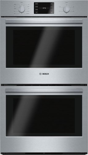 Bosch - 500 Series 30" Built-In Double Electric Wall Oven with True Convection - Stainless Steel-Front_Standard 