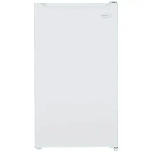 Front. Danby - Danby DAR032B2WM 3.2 Cu. Ft. White Compact Refrigerator - White.