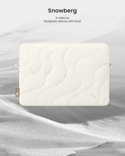 tomtoc Terra-A27 Puff Recycled Laptop Sleeve Bag Case for 16-inch MacBook Pro M4/M3/M2/M1 Pro/Max 2024-2019, Quilted Design - Snowberg WORLDWIDE DELIVERY