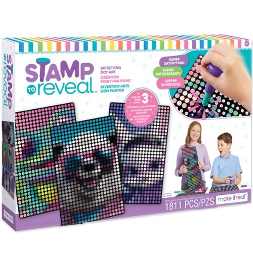 Make It Real - Stamp To Reveal 3 Characters - Bunny, Frog, Panda -6+