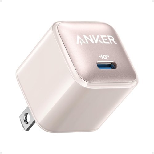 Anker - USB C Charger Block 20W (Nano Pro) - Powder Pink-Front_Standard 