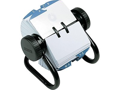 Rolodex - Classic Rotary File, 500-Card Capacity - Black-Front_Standard 