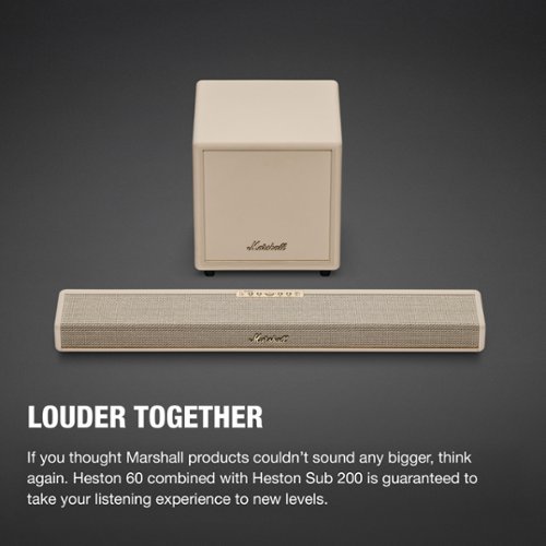 Marshall Heston 60 Soundbar with Dolby Atmos Immersive Sound for