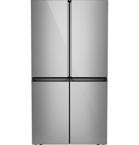 Café - 22.9 Cu. Ft. 4-Door French Door Counter-Depth Smart Refrigerator with Dual-Dispense AutoFill Pitcher - Platinum Glass