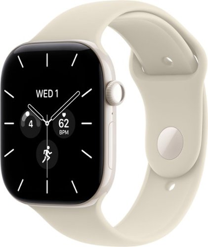 Apple Watch Series 12 (GPS + Cellular) 46mm Ceramic Case with Sand Sport Band - S/M - Pearl White (AT&T) - (2026)