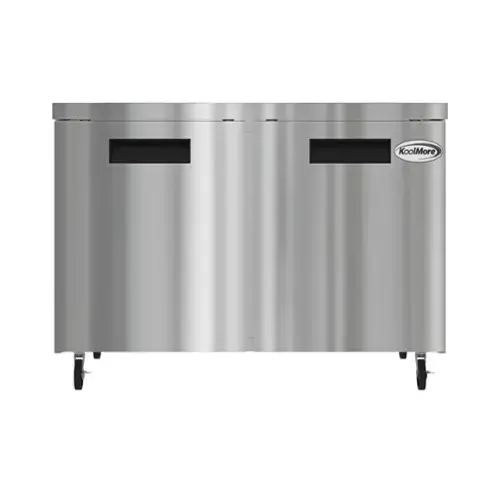 Front. Koolmore - 48 in. Two Door Commercial Undercounter Refrigerator in Stainless-Steel 11 cu. ft. (KM-UCR-2DSS) - Stainless-Steel.