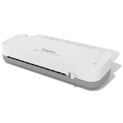 Staples - Thermal & Cold Laminator, 9" Width - White/Gray-Front_Standard 