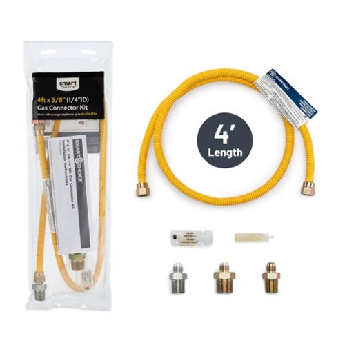 Smart Choice - 4' X 3/8" Gas Connector Kit