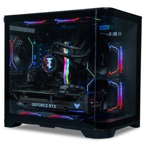 ViprTech - Reaper 3.0 Liquid-Cooled PC - AMD Ryzen 7 8700F 5Ghz, RTX 5070 12GB, 32GB DDR5, 2TB SSD, Gaming Computer, B - Black-Front_Standard 