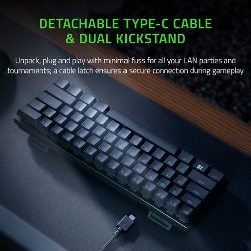 Razer Huntsman Mini 60% Wired Optical Clicky Switch Gaming Keyboard with Chroma RGB Backlighting - Black WORLDWIDE DELIVERY