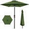 Best Choice Products - 10ft Outdoor Steel Market Patio Umbrella w/ Crank, Tilt Push Button, 6 Ribs - Fern-Front_Standard