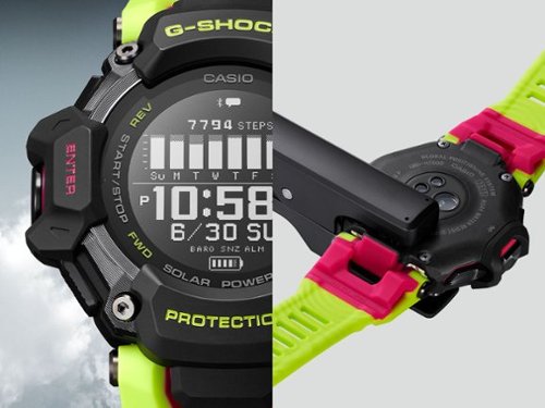 Casio G-Shock Move 52mm Heart Rate + GPS Solar Assist Resin Strap Smartwatch - Black BUY ONLINE