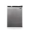 Conserv - 18in Compact Refrigerator 2.6 Cu.Ft. Mini Fridge Reversible Door 110V STAINLESS - Stainless Steel-Front_Standard