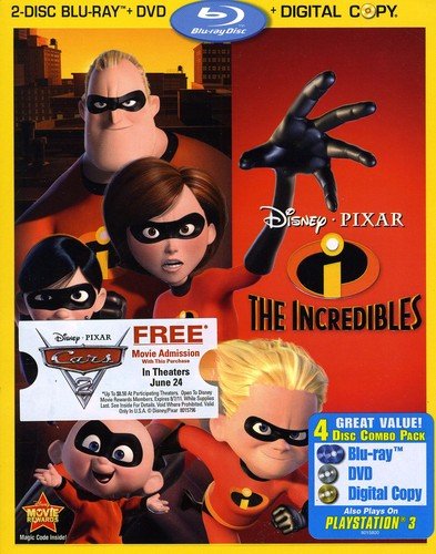  The Incredibles [4 Discs] [Includes Digital Copy] [Blu-ray/DVD] [2004]
