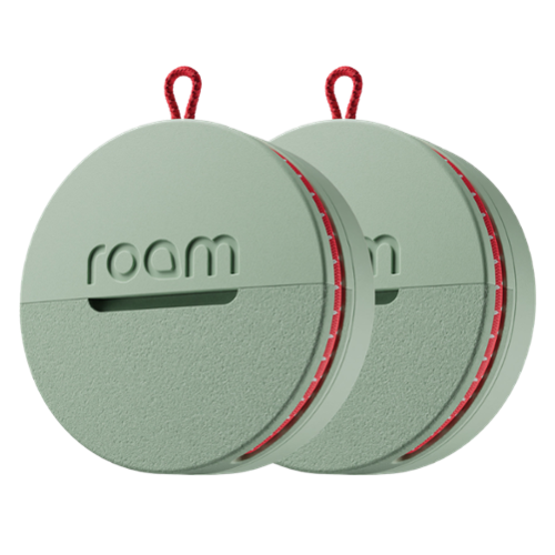 Roam - 3-in-1 Tracker - Bluetooth Item Locator, Keys/Luggage/Pet Gear, iOS or Android Find My, Waterproof, 2-Pack - Green-Front_Standard 