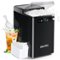 Aeitto - Nugget Ice Maker 40Lbs/24H, Countertop Soft Chewable Pebble Ice Machine - Black-Front_Standard
