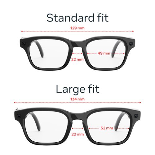 Meta Adventurer Large - Smart AI glasses for Women, Men — Meta AI, 12MP Camera, Live Translate— 3K HD resolution-Clear Lenses - Classic Black BUY IN SINGAPORE