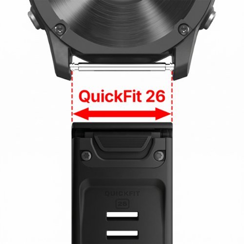 StrapsCo Italian Leather Strap QuickFit 26 Watch Band For Garmin