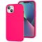 Entronix - iPhone 14 Case - Premium Soft-Touch Liquid Silicone Protection - Hot Pink-Front_Standard