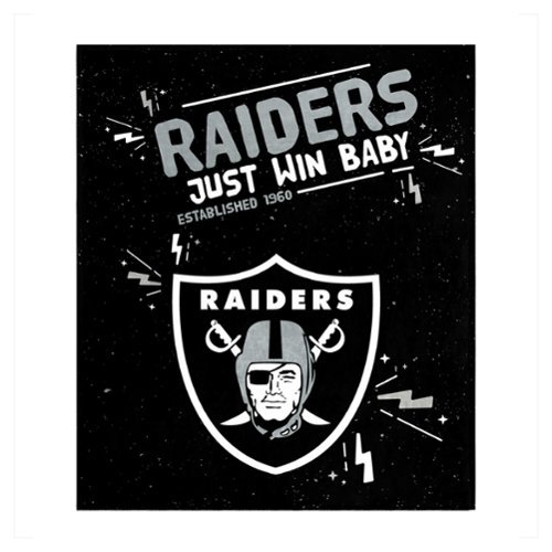 Logo Brands - Las Vegas Raiders 60" x 70" Plush Throw Blanket - Multicolor-Front_Standard 