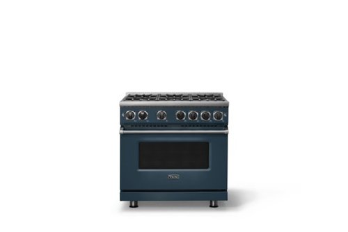 Viking - Pro 7 Series 5.6 Cu. Ft. Freestanding Sealed 4 Burner Gas Convection Range - Squall - Squall-Front_Standard 
