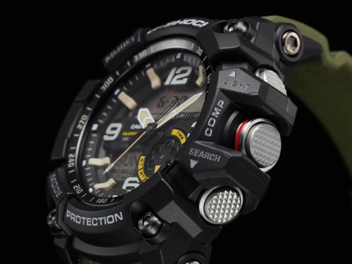 Casio Men's G-Shock Mudmaster Twin-Sensor Analog-Digital 55mm Watch - Green WORLDWIDE DELIVERY