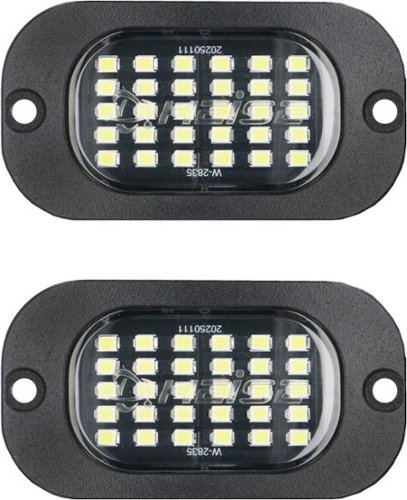 Metra - Wide‑Angle White Rock Lighting Kit (2‑Pack) - Black