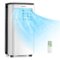 Costway - 6500 BTU Air Cooler 3 in 1 Portable Air Conditioner Cools up to 350 sq.ft w/Fan & Dehumidifier - White-Front_Standard