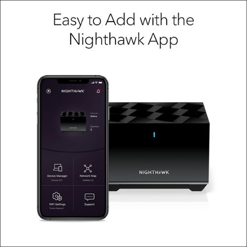 NETGEAR Nighthawk AX3600 Tri-Band Mesh Wi-Fi 6 Satellite - Black HOW TO BUY