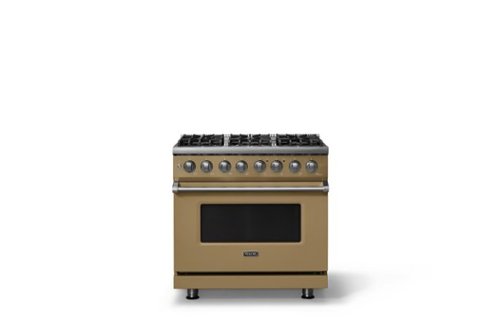 Viking - 36 in. Wide 6 Burner Pro5S 5.6 Cu. Ft. Freestanding Sealed Dual Fuel Convection Range - Golden Hour - Golden Hour