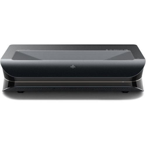 AWOL Vision - 4K UHD Smart Triple Laser Ultra Short Throw Projector with 3500 Lumens, HDR10+, Dolby Atmos, 3D - Black
