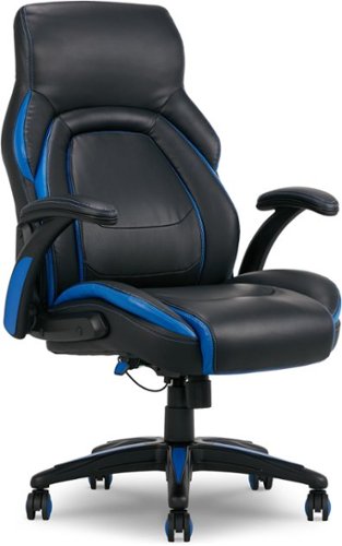 Dormeo - Vantage OCTAspring Bonded Leather Gaming Chair - Blue-Front_Standard 
