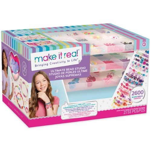 Make It Real - Ultimate Bead Studio Craft Kit, 2733 Pieces