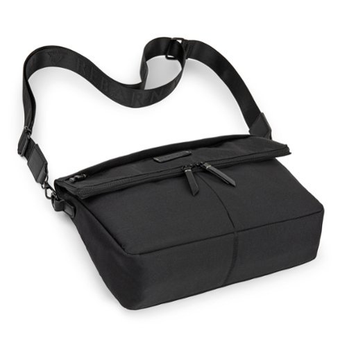 Bugatti Reborn Collection - Convertible Crossbody to a Waist Bag- RPET Polyester - Black WORLDWIDE DELIVERY