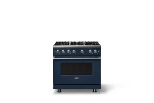 Viking - Pro 5 Series 5.1 Cu. Ft. Freestanding Sealed 6 Burner Liquid Propane Gas Convection Range - Slate Blue - Slate Blue