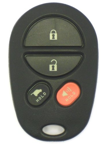 Car Keys Express - Toyota Keyless Entry Remote - 4 Buttons (Lock, Unlock, Hatch, and Panic) - Black