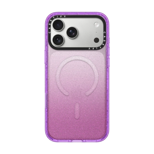 CASETiFY - Apple iPhone 17 Pro Max Impact Case - Purple Glitter-Front_Standard 