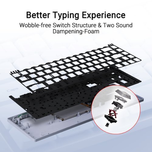 ASUS ROG Falchion RX 65% Wireless Optical Gaming Keyboard with ROG RX Low-Profile Switches - White WORLDWIDE DELIVERY