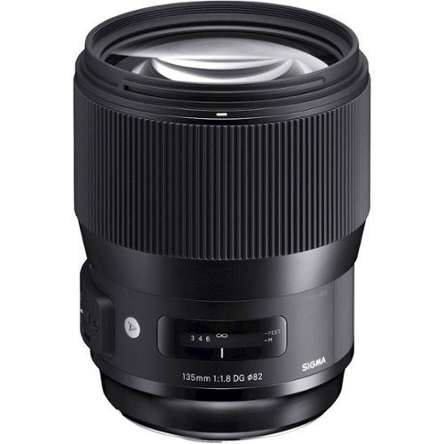 Sigma - Art 135mm f/1.8 DG HSM Telephoto Lens for Select Nikon DSLR Cameras - Black