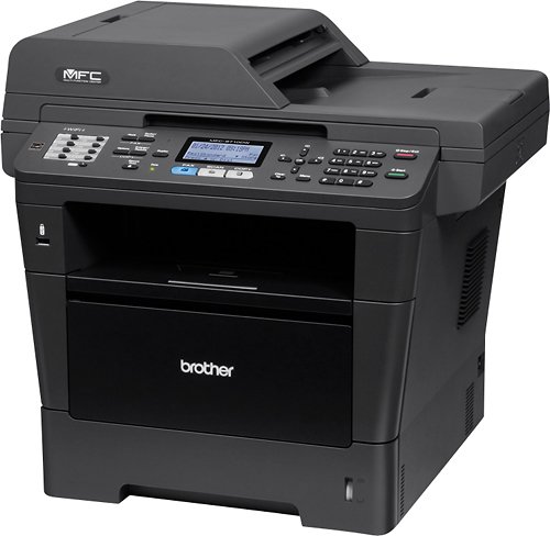  Brother - MFC-8710DW Wireless Black-and-White All-In-One Printer - Black