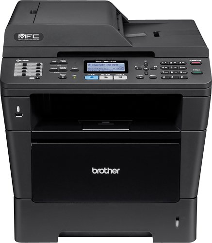  Brother - MFC-8510DN Wireless Black-and-White All-In-One Printer - Black
