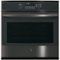 GE - 30" Built-In Single Electric Convection Wall Oven - Black Stainless Steel-Front_Standard