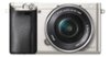 Sony - Alpha a6000 Mirrorless Camera with 16-50mm Retractable Lens - Silver-Front_Standard