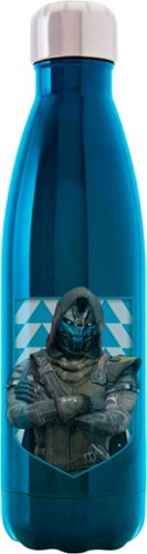  Surreal Entertainment - Destiny 2 Licensed 17-Oz. Thermoflask Water Bottle - Black/white/blue/silver