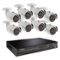 Q See - 8-Channel, 8-Camera Indoor/Outdoor Wired 4MP 2TB DVR Surveillance System - White-Front_Standard