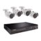 Q See - 8-Channel, 4-Camera Indoor/Outdoor Wired 4MP 2TB DVR Surveillance System - White-Front_Standard