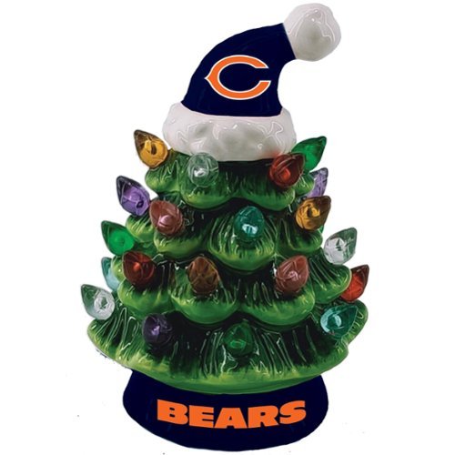 Evergreen Enterprises - Chicago Bears 8" Light Up Ceramic LED Christmas Tree - Multicolor-Front_Standard 